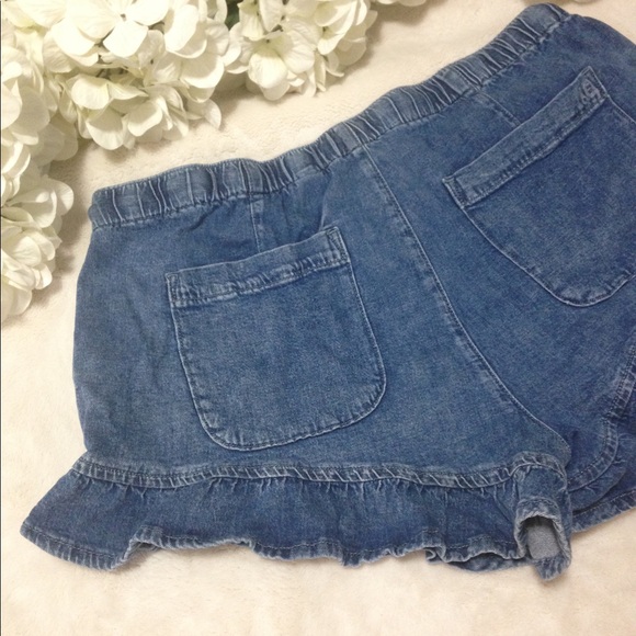 American Eagle Denim Ruffled Hem Shorts - Picture 7 of 9